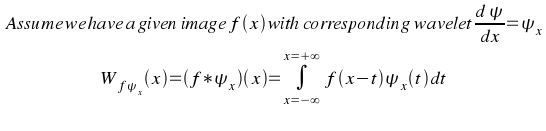 image as a function in a convolution